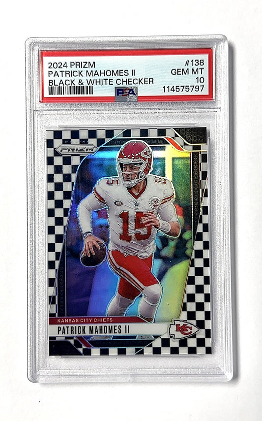 PSA GEM MT 10 Patrick Mahomes II Prizm — front