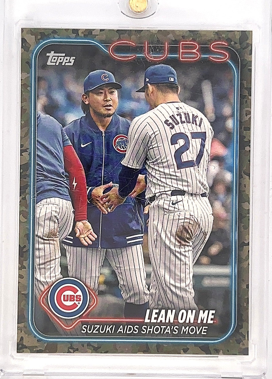 2024 Topps Update Seiya Suzuki & Shota Imanaga  [Lean On Me Pink] #US205 — front