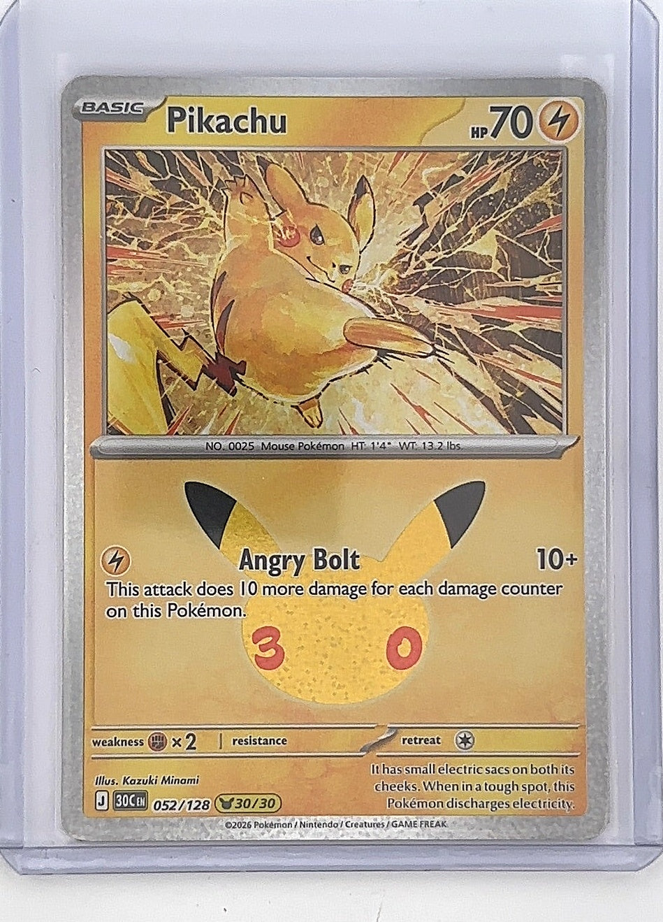Pikachu - 052/128 #052/128 — front