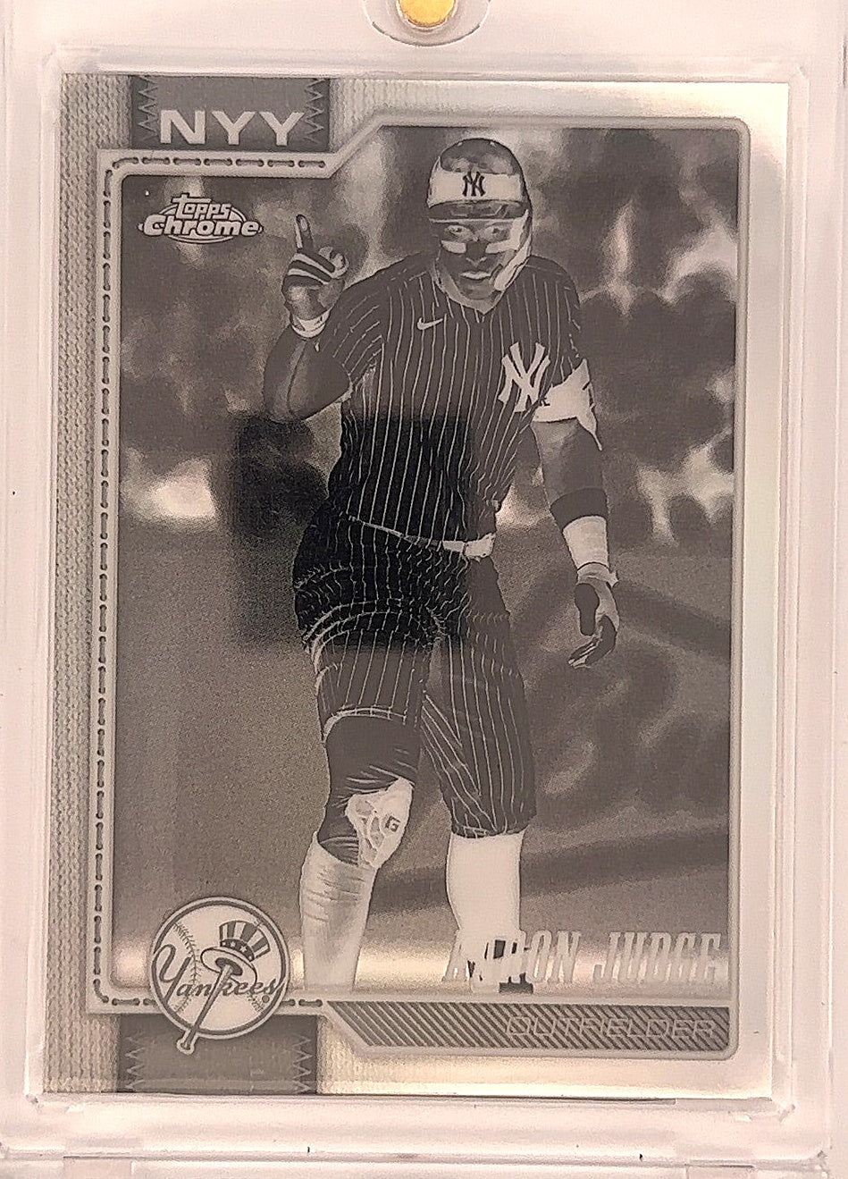 2026 Topps Chrome Aaron Judge [Negative Refractor] #100 — front
