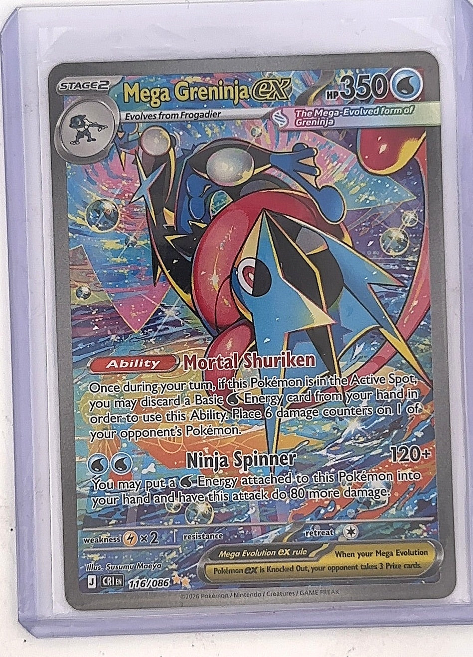 Mega Greninja ex - 116/086 #116/086 — front
