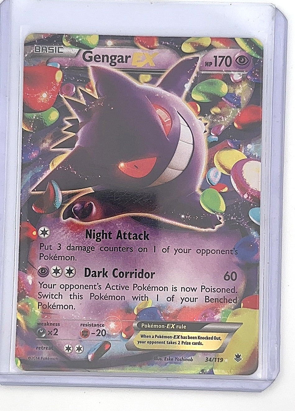 Gengar EX #34/119 — front