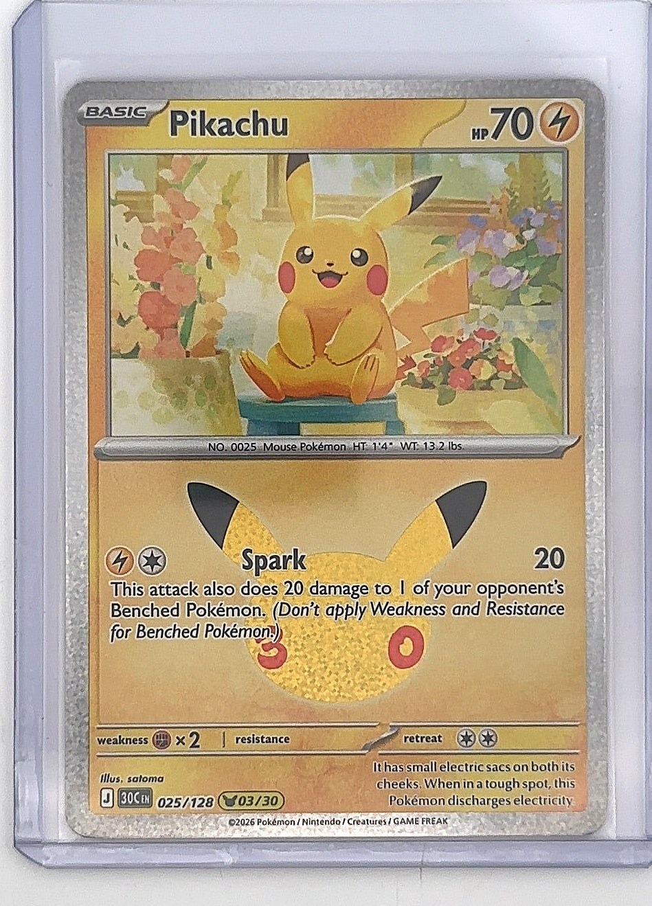 Pikachu - 025/128 #025/128 — front