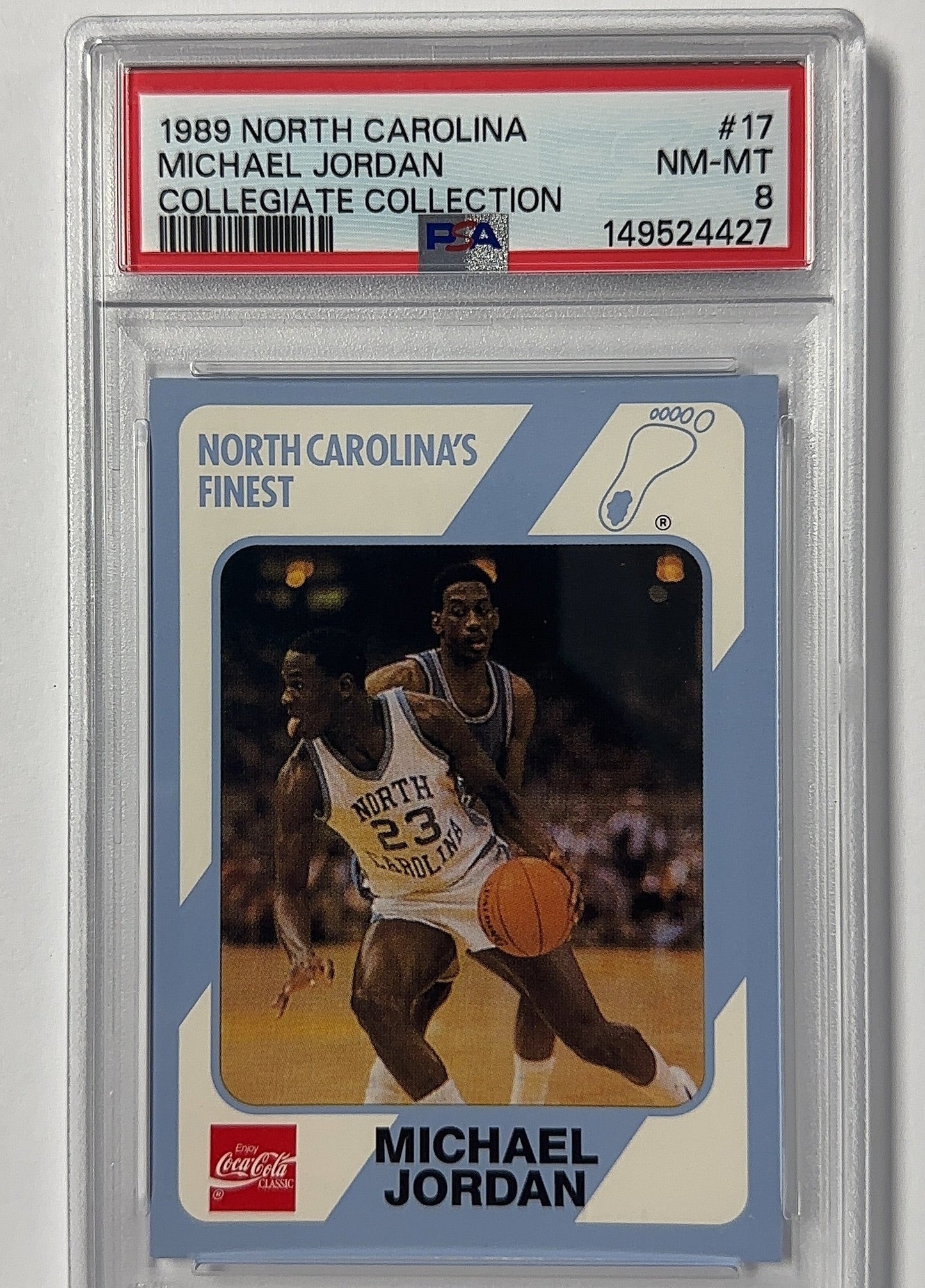 Michael Jordan - PSA 8 North Carolina Collegiate Collection — front