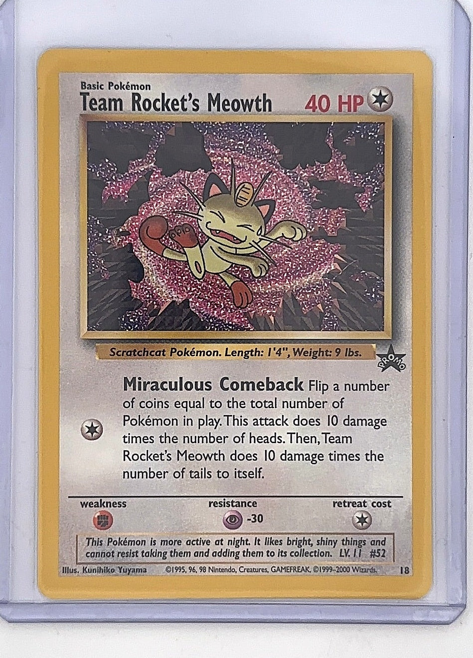 Team Rocket's Meowth #18/53 — front