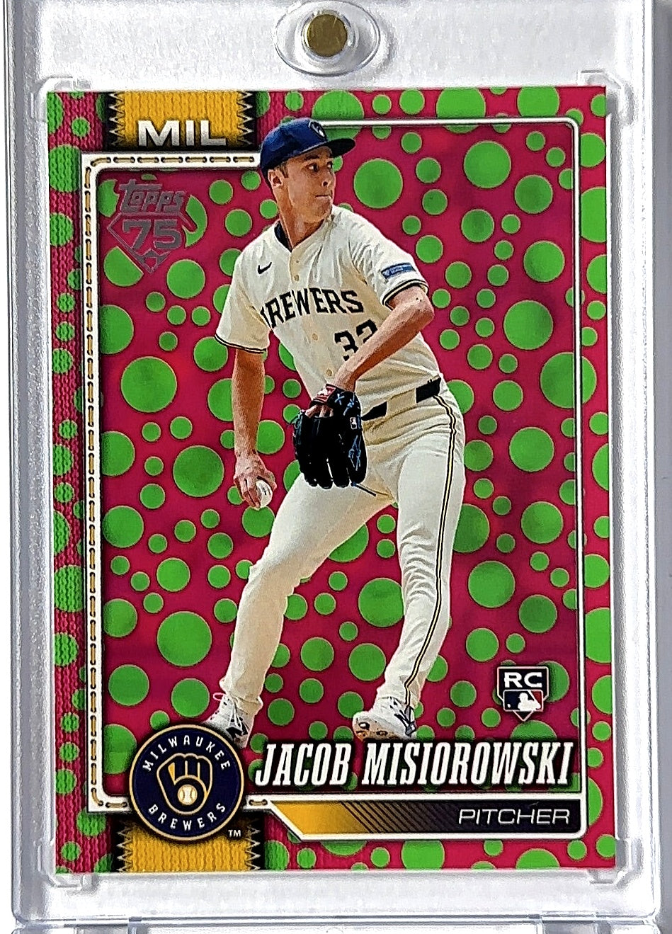 2026 Topps Jacob Misiorowski Green Polka Dot #10 RC — front