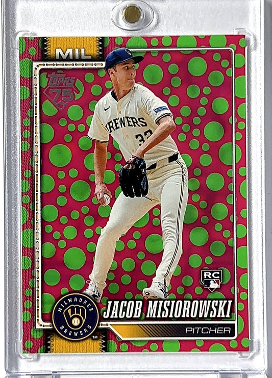 2026 Topps Jacob Misiorowski Green Polka Dot #10 RC — front