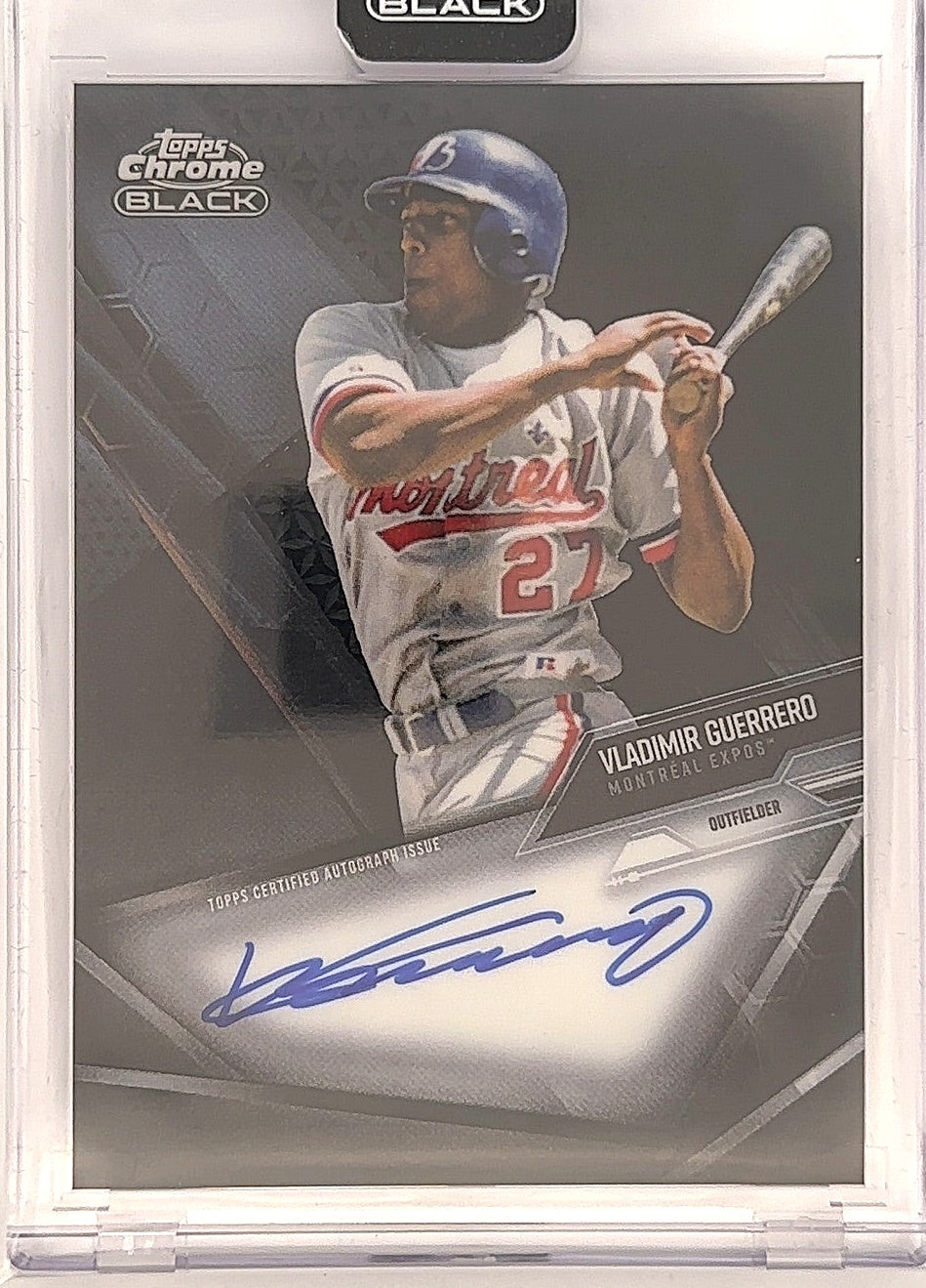 2021 Topps Chrome Black Autographs Vladimir Guerrero #CBA-VG — front