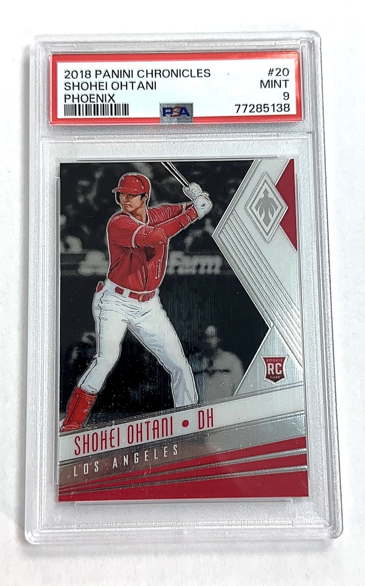 2018 Panini Chronicles Phoenix Shohei Ohtani #20 RC PSA 9 — front
