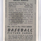 1996 Bowman Mickey Mantle Commemorative Reprint Refractor #20 — back
