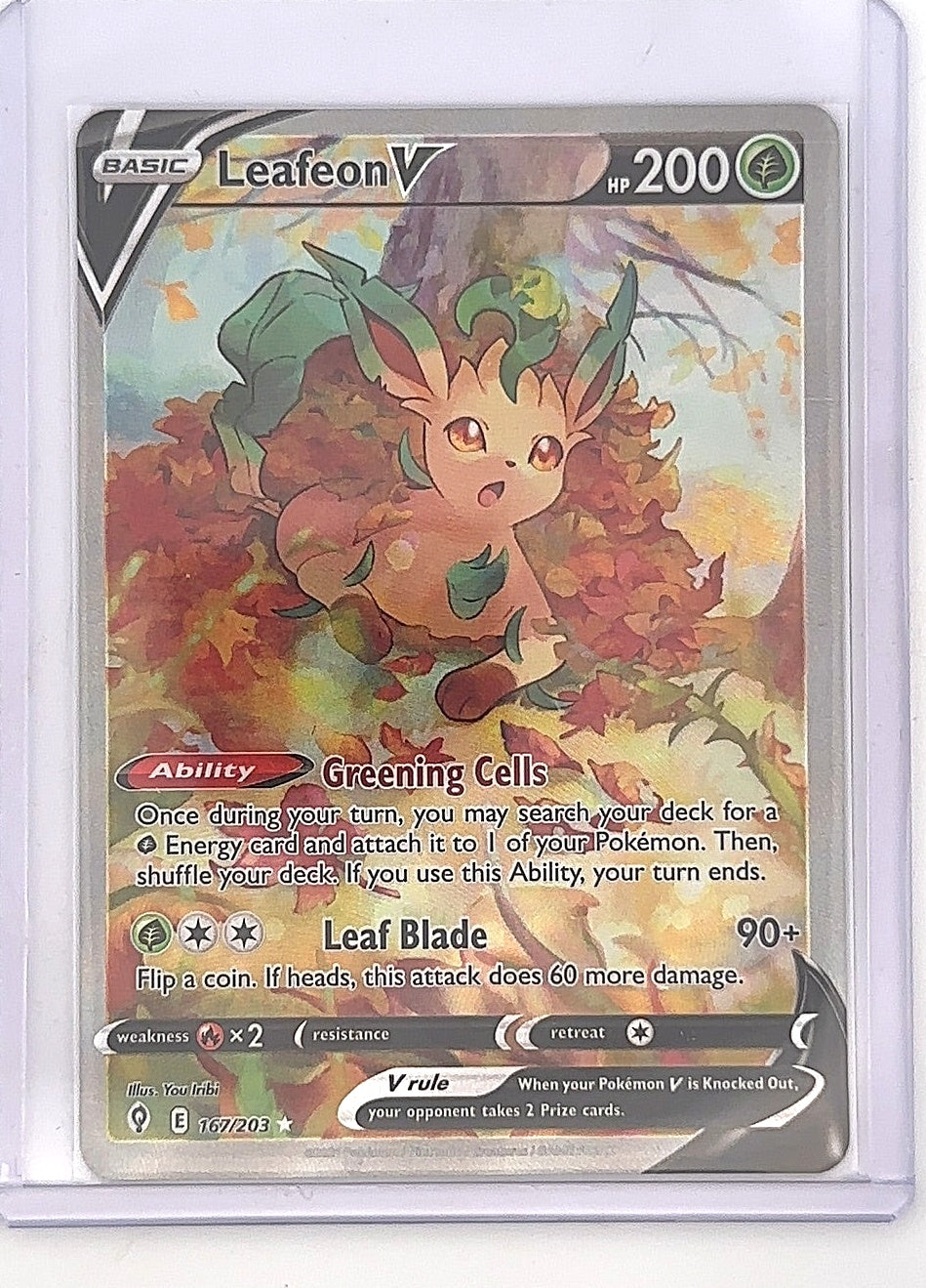 Leafeon V (Alternate Full Art) #167/203 — front