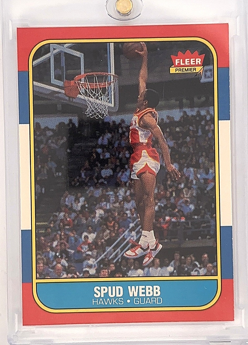 1986 Fleer Spud Webb #120 — front