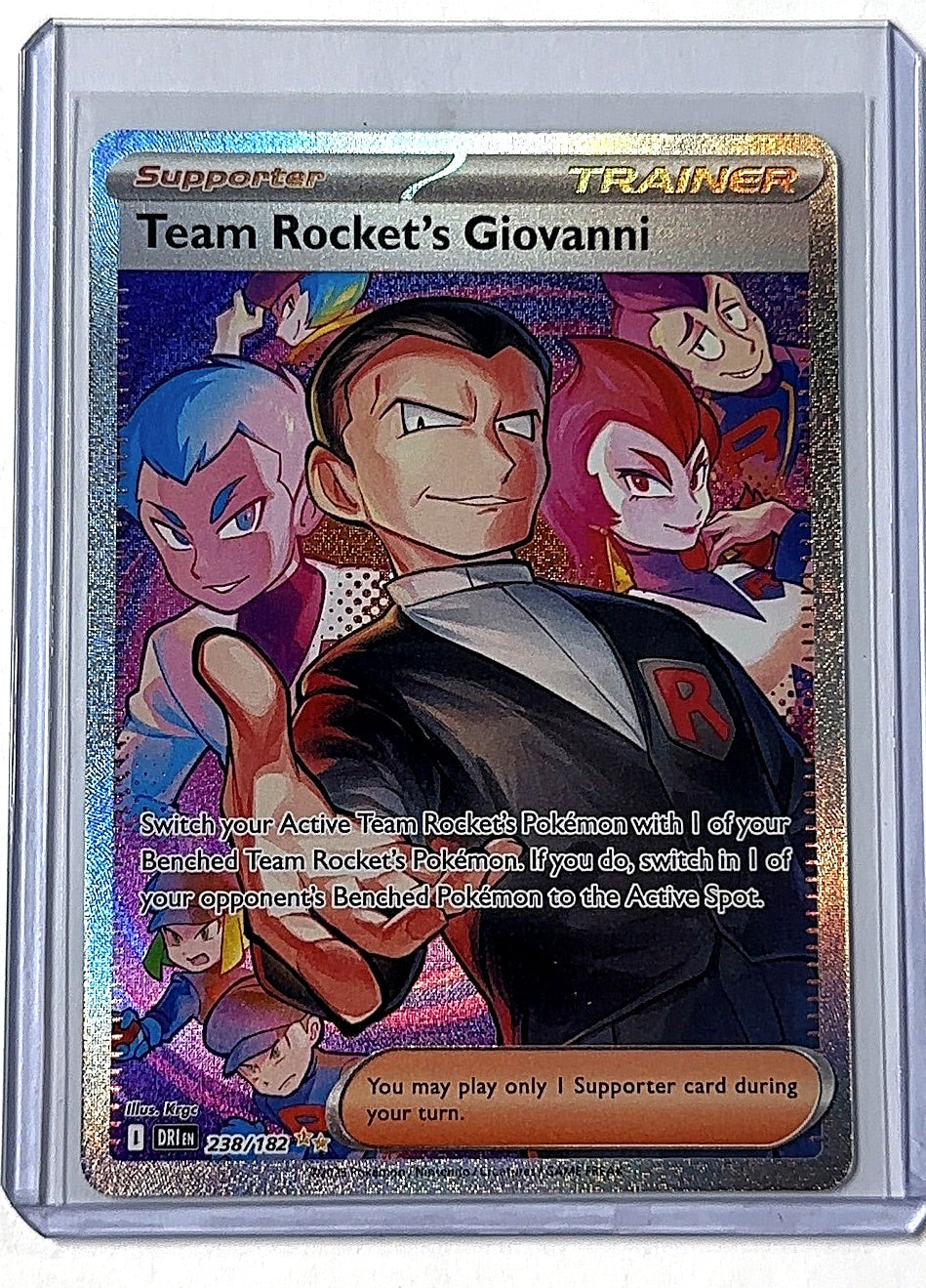 Team Rocket's Giovanni - 238/182 #238/182 — front