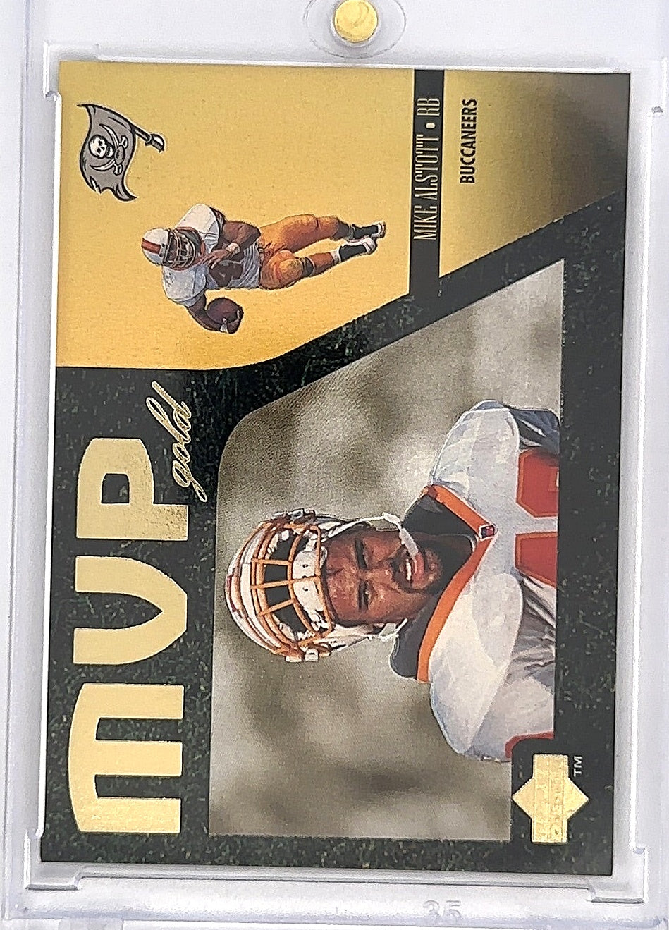 2002 Upper Deck MVP Mike Alstott [Gold] #231 — front
