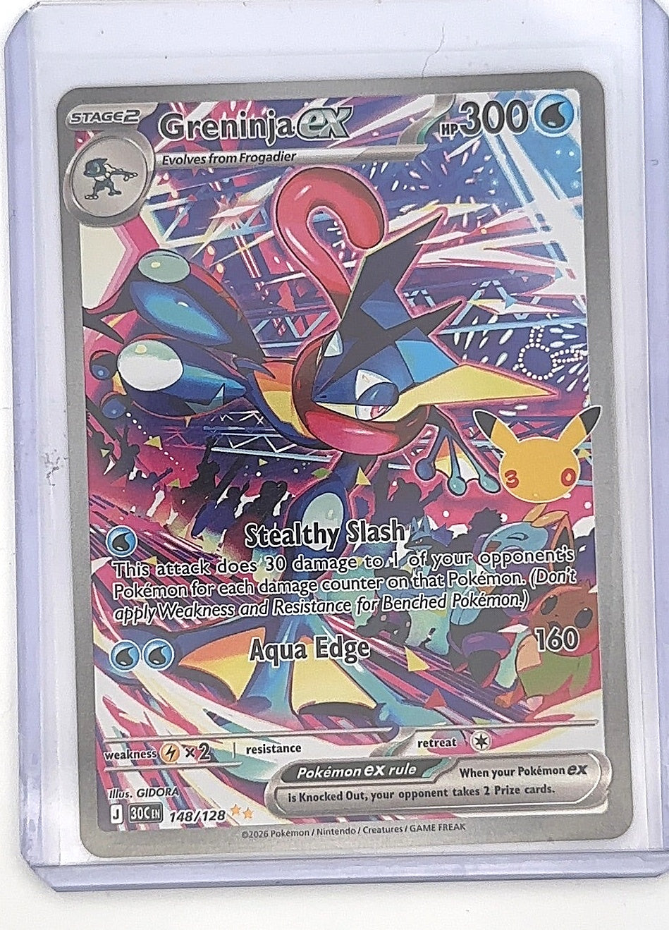 Greninja ex - 148/128 #148/128 — front