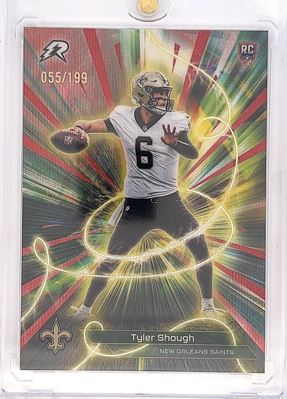 2025 Topps Resurgence Conductors Tyler Shough [Crimson Surge] #C-9 — front