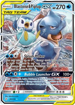 Blastoise & Piplup GX #38/236 — stock