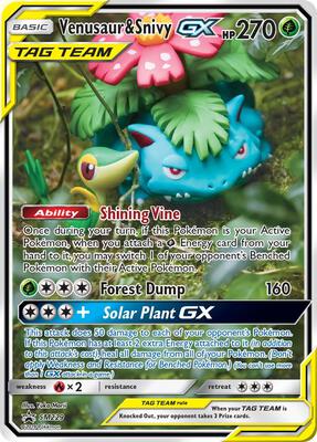 Venusaur & Snivy GX - SM229 #SM229 — stock