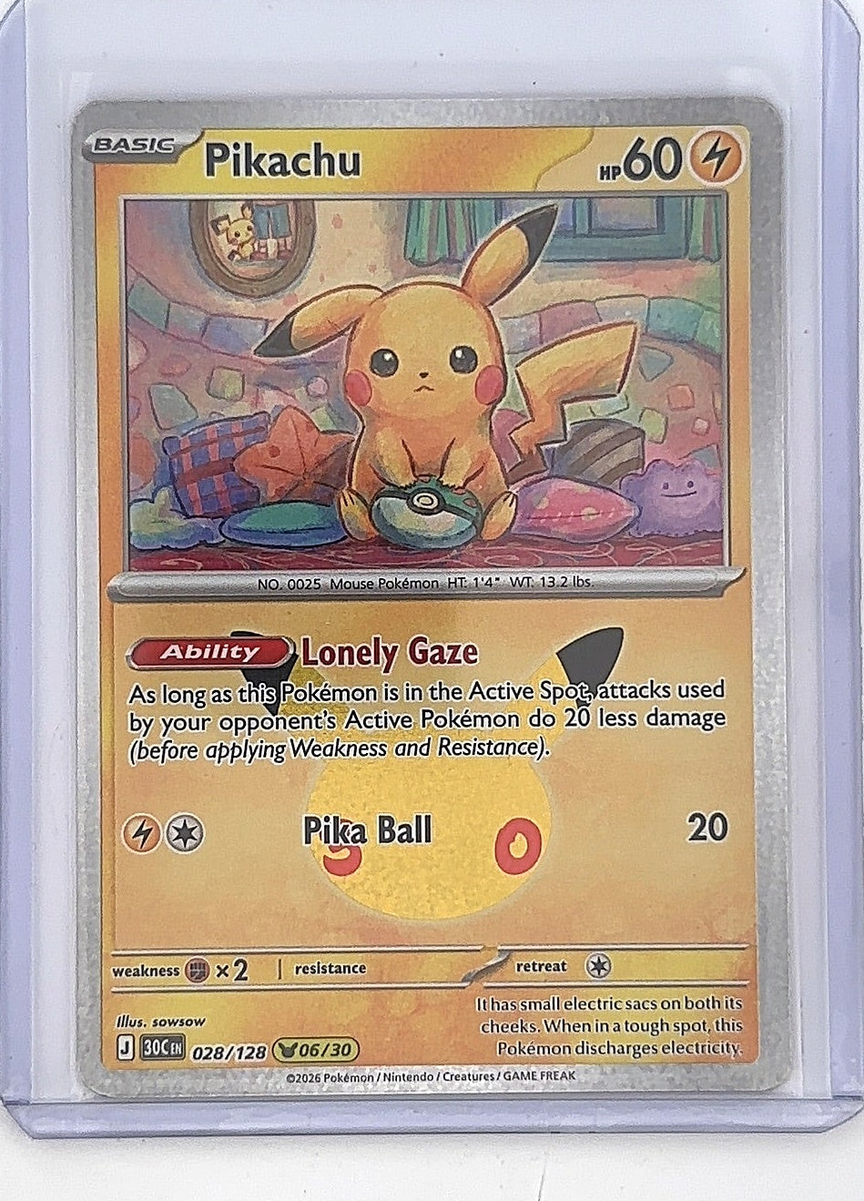 Pikachu - 028/128 #028/128 — front