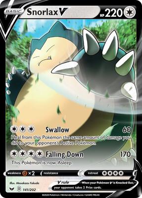 Snorlax V #141/202 — stock