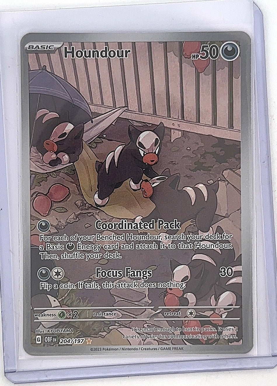 Houndour - 204/197 #204/197 — front