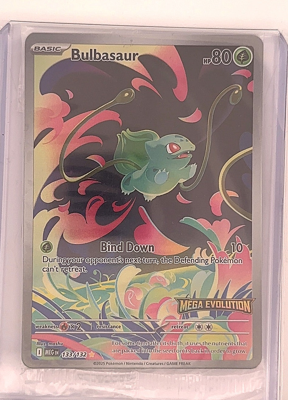 Bulbasaur - 133/132 (Mega Evolution Stamped) #133/132 — front