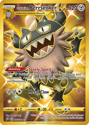 Galarian Perrserker (Secret) #205/192 — stock