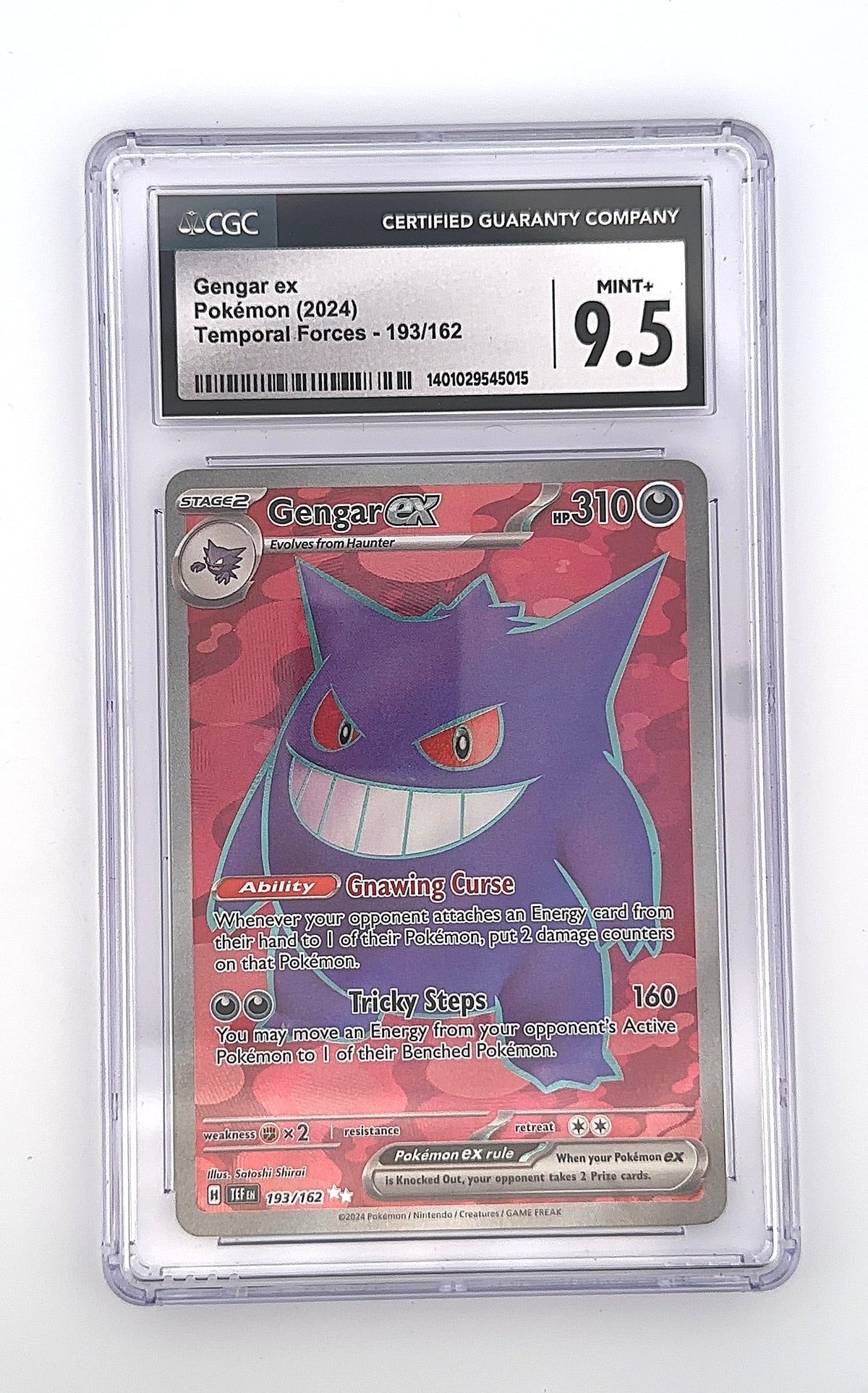 Gengar ex - 193/162 #193/162 CGC 9.5 — front