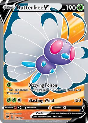 Butterfree V (Full Art) #177/189 — stock