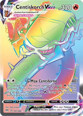 Centiskorch VMAX (Secret) #191/189 — stock