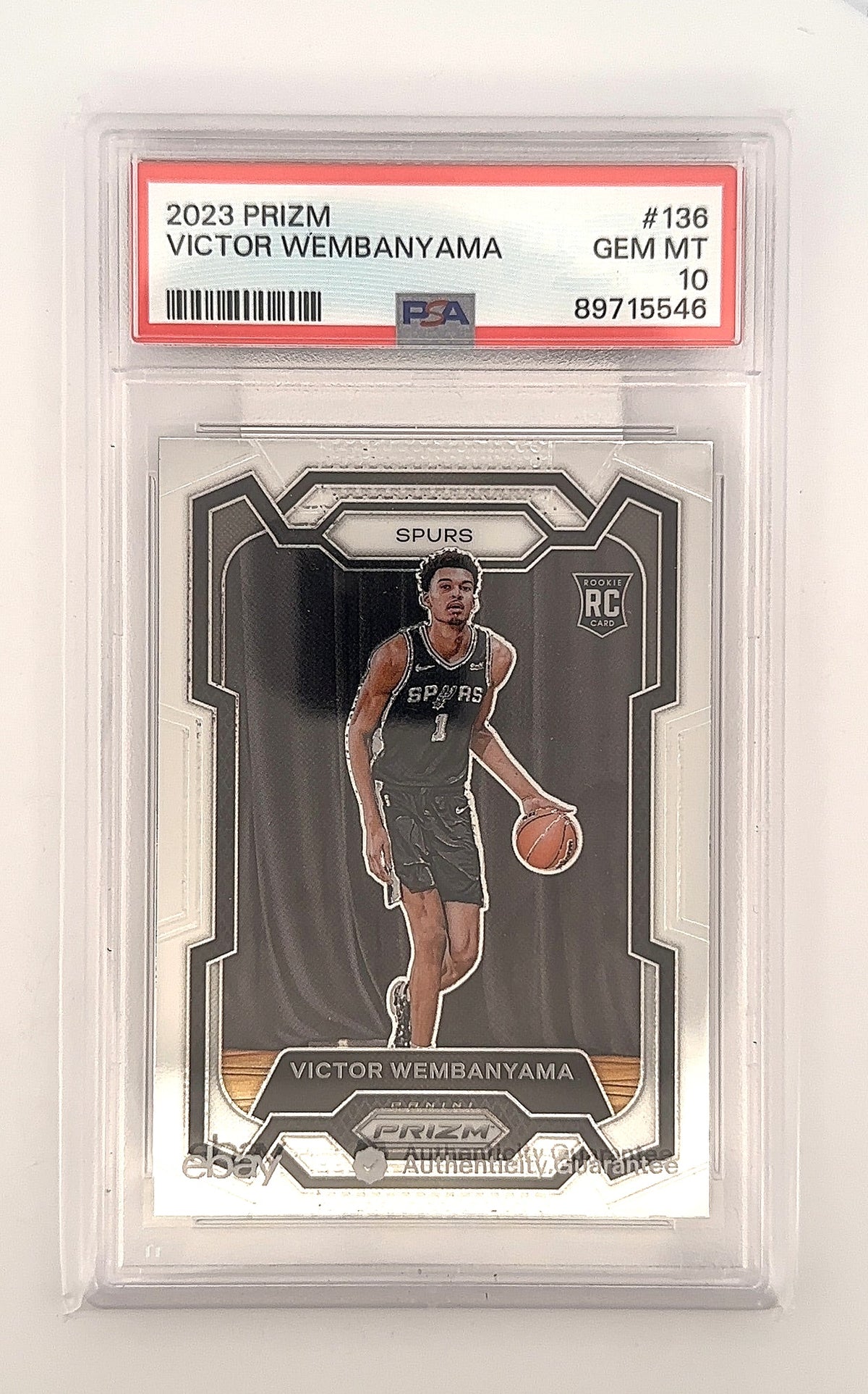 2023 Panini Prizm Victor Wembanyama #136 PSA 10 — front