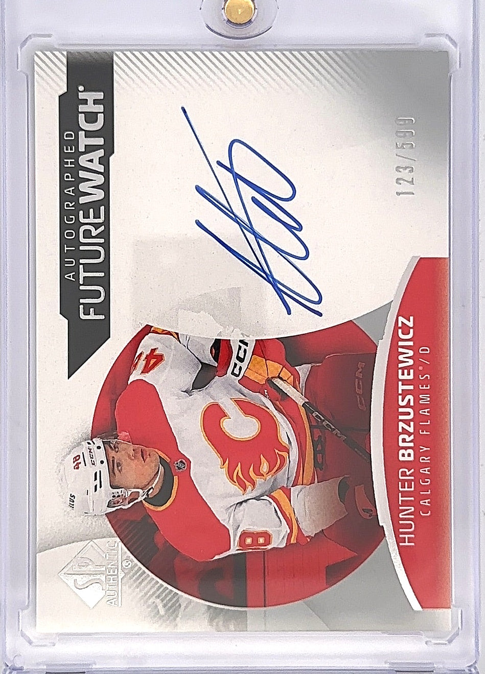 2025-26 SP Authentic Hockey Hunter Brzustewicz Auto Future Watch /599 — front