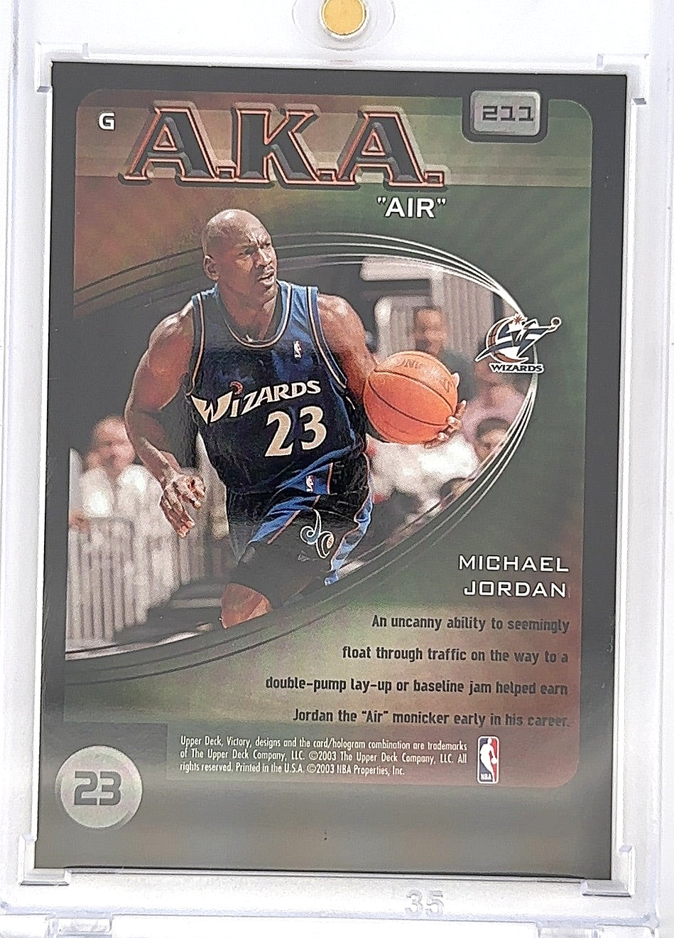 Michael Jordan AKA Victory #211 — back