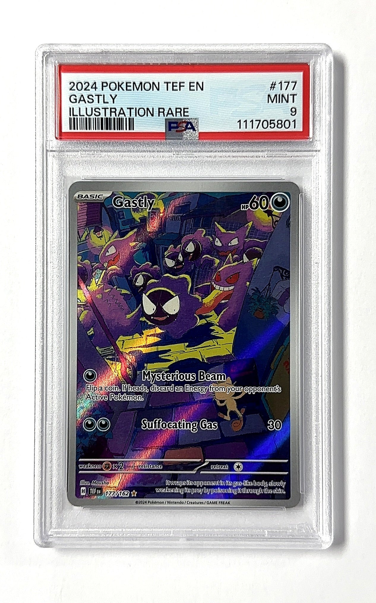 Gastly - 177/162 #177/162 PSA MINT 9 — front