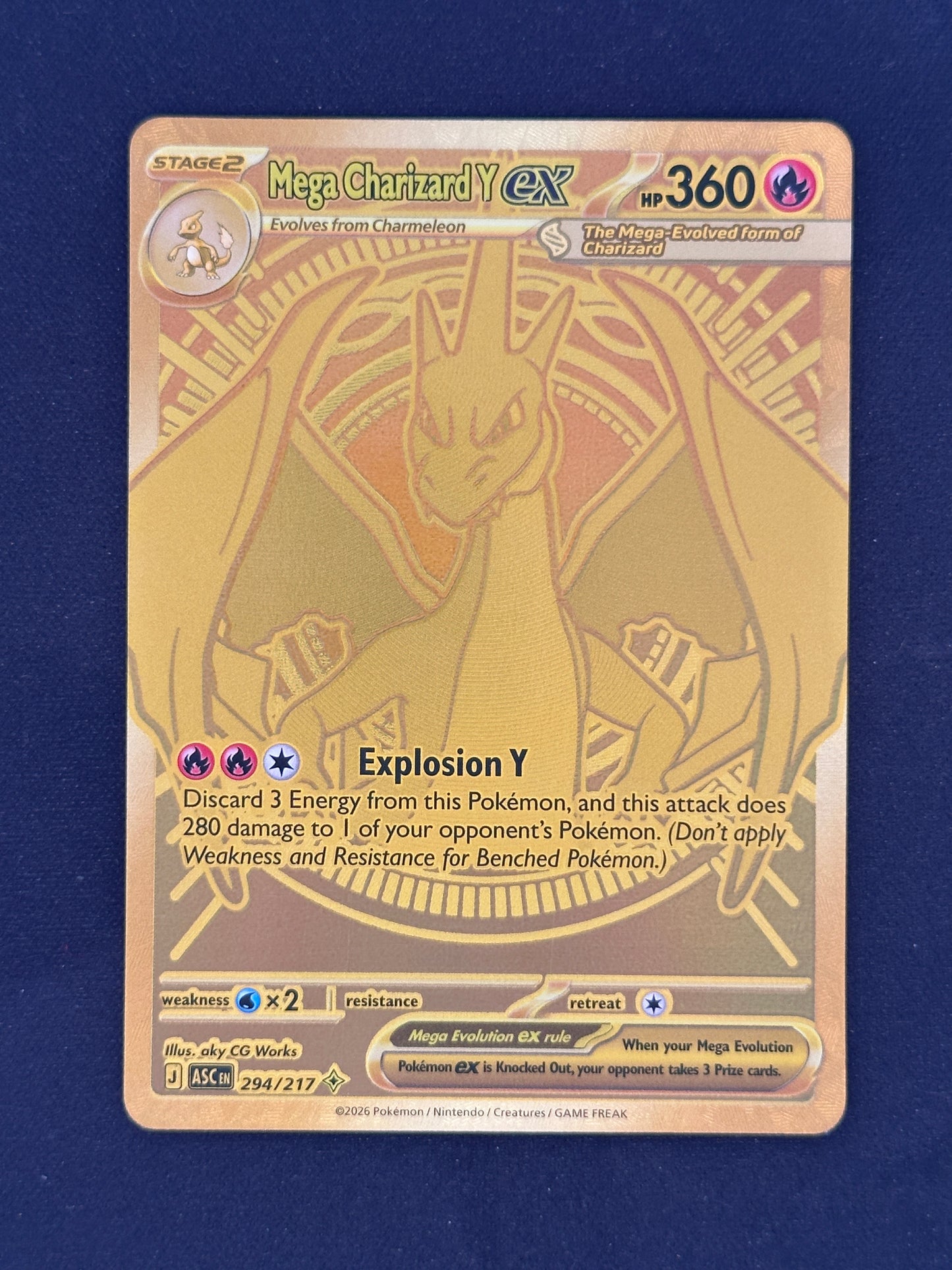 Mega Charizard Y ex - 294/217 ME: Ascended Heroes #294/217 — front