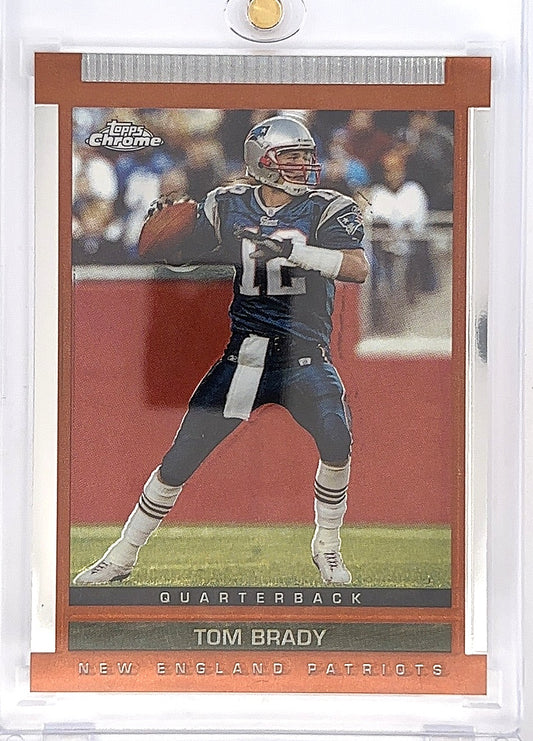 2003 Topps Draft Picks & Prospects Tom Brady [Chrome] #55 — front