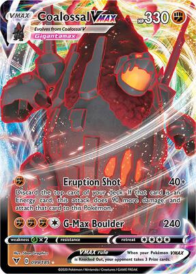 Coalossal VMAX #099/185 — stock