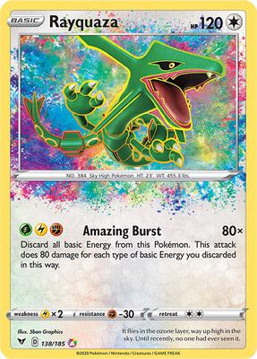Rayquaza #138/185 — stock
