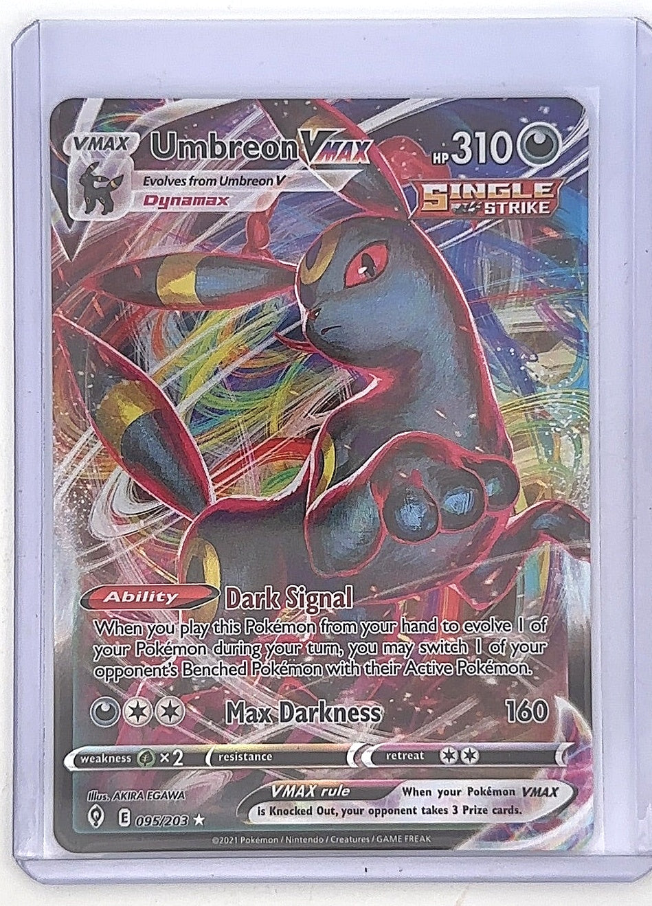 Umbreon VMAX #095/203 — front
