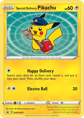 Special Delivery Pikachu - SWSH074 #SWSH074 — stock