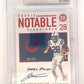 Jonathan Taylor 2020 Rookie Notable Signatures Ruby /10 BGS MINT 9 — front