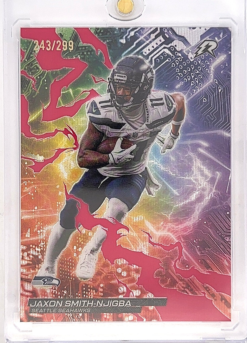 2025 Topps Resurgence Circuit Breakers Jaxon Smith-Njigba /299 [Magenta Power Surge] #CB-12 — front