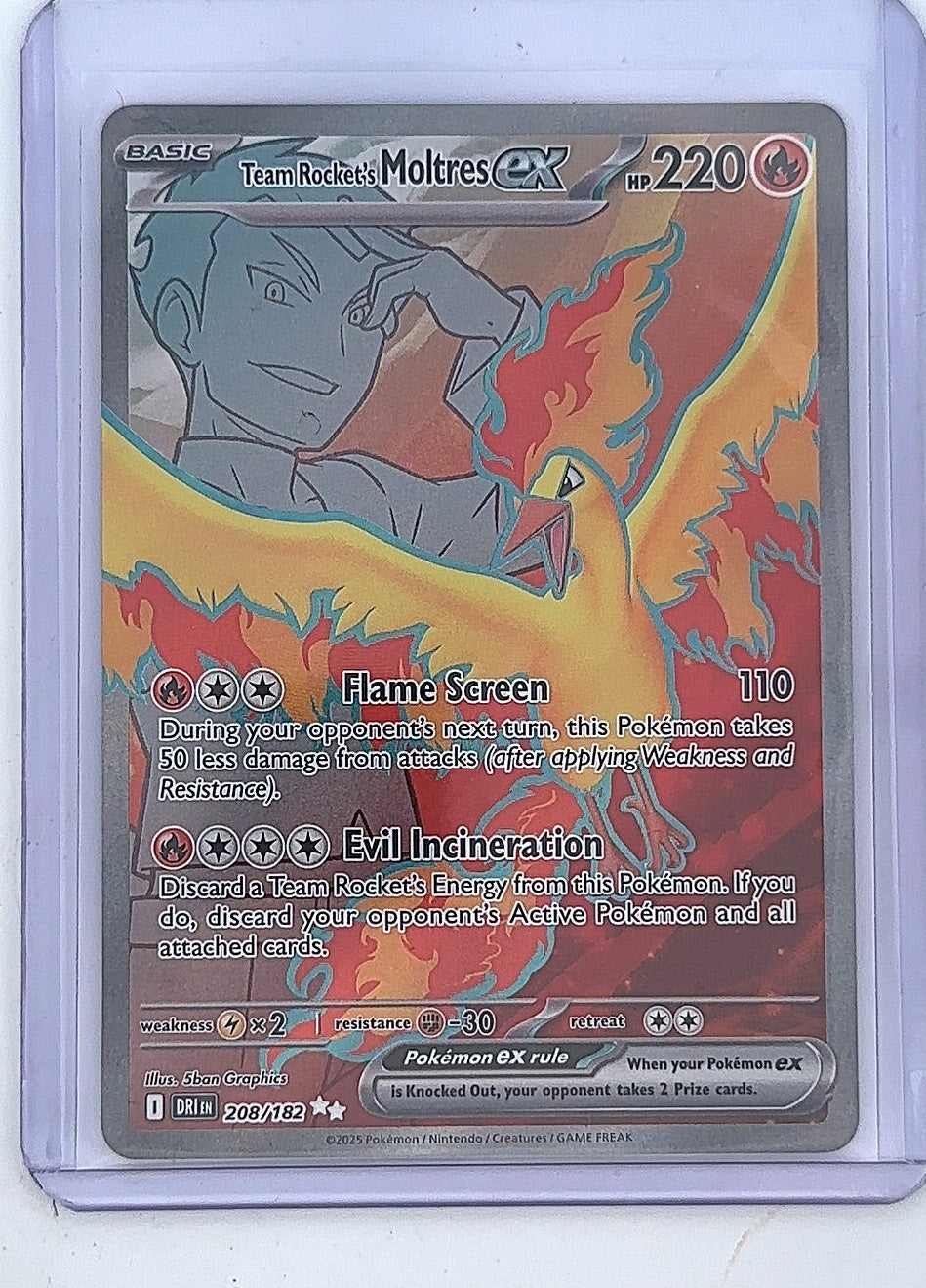 Team Rocket's Moltres ex - 208/182 #208/182 — front