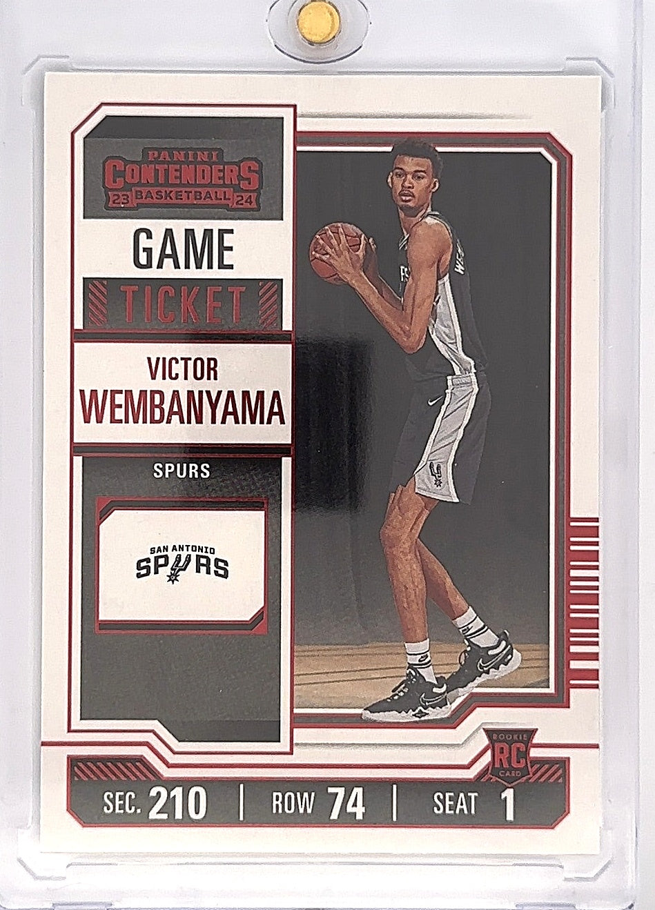 2023 Panini Contenders Victor Wembanyama [Season Ticket Red] #11 — front