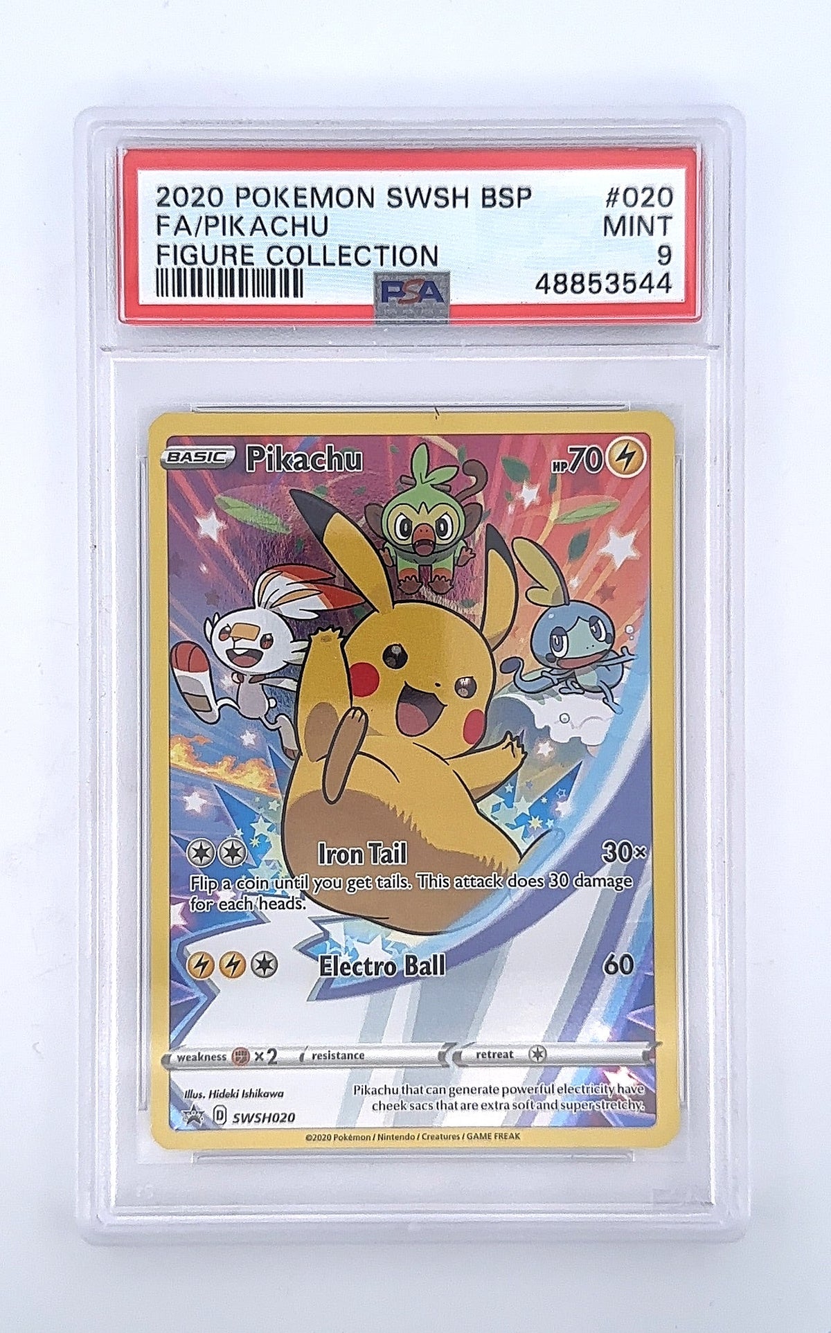 Pikachu - SWSH020 #SWSH020 PSA MINT 9 — front