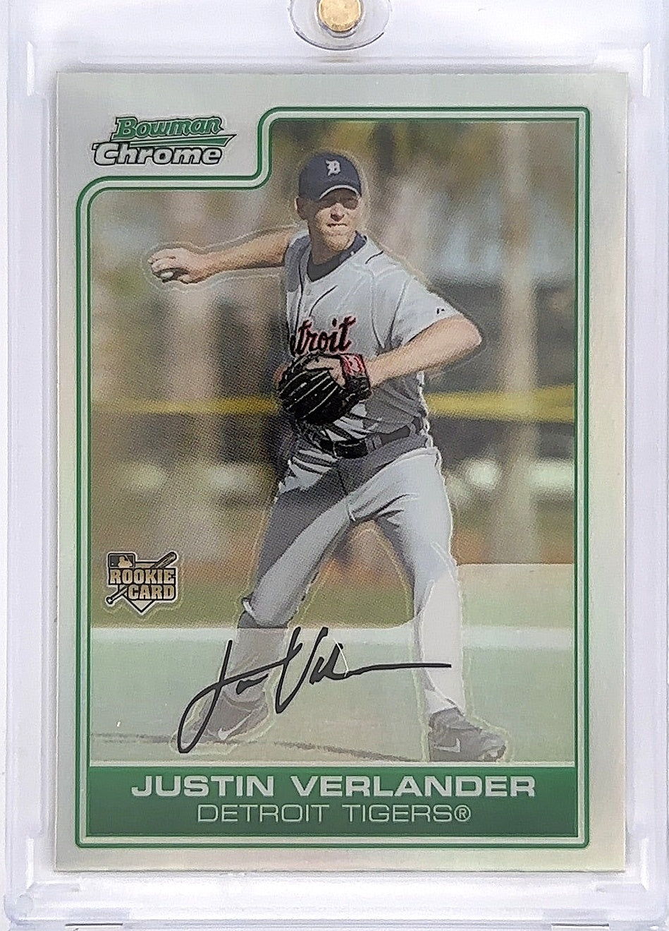 2006 Bowman Chrome Justin Verlander [Refractor] #217 — front