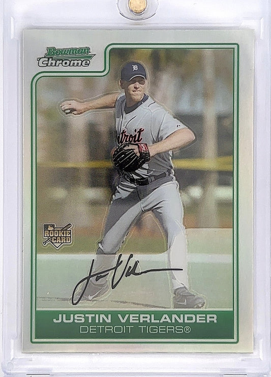 2006 Bowman Chrome Justin Verlander [Refractor] #217 — front