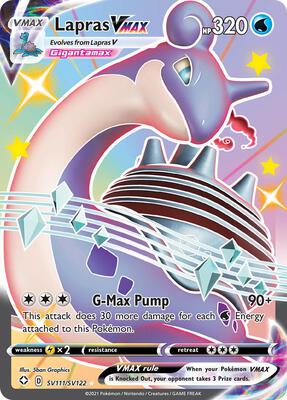 Lapras VMAX #SV111/SV122 — stock