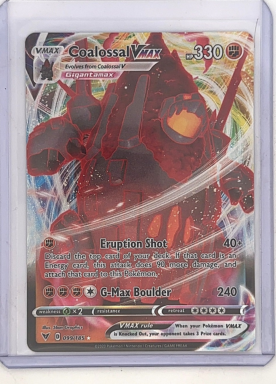 Coalossal VMAX #099/185 — front