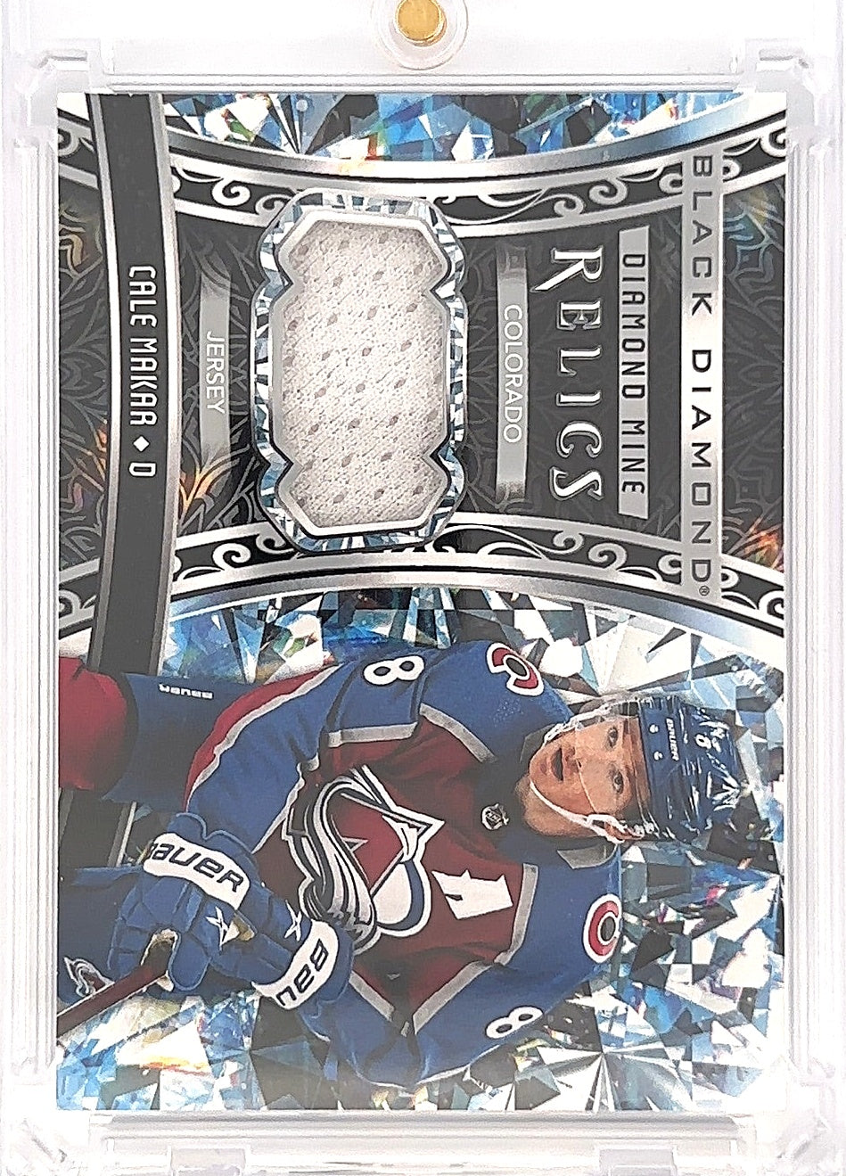 2022-23 Black Diamond Hockey Cale Maker Jersey Patch DMR-MA — front